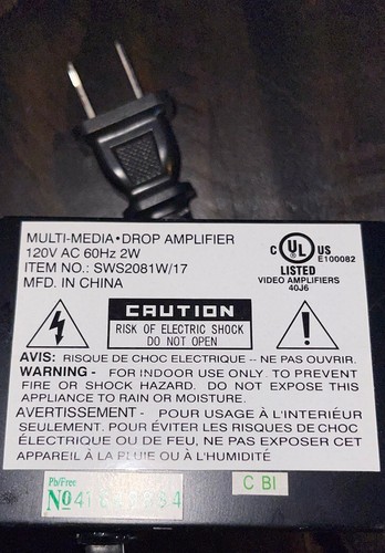 Philips Multimedia Drop Amplifier Item No.SWS2081W/17 54-1000MH+18dB 5-42MHz-1dB - Picture 4 of 5