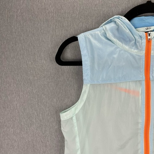 Nike Girls Flight Weight Vest Size Large Artesian Teal BIG SWOOSH Hoodie Blue - Picture 4 of 13