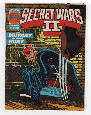 1985 MARVEL SUPER HEROES SECRET WARS II #1 UNCANNY X-MEN #196 COVER KEY RARE UK