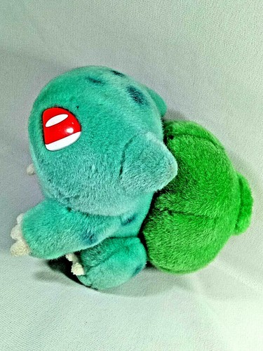 POKEMON Fuzzy BULBASAUR 7" Plush Doll Figure Toy TOMY 2004 Japan RARE AUTHENTIC - Picture 9 of 12