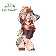 Earlfamily 5.1 Kawaii Tattoo Anime Girl Car Decals Luggage Tank Cap Stickers Earlfamily 5.1 Kawaii Tattoo Anime Girl Car Decals Luggage Tank Cap Stickers