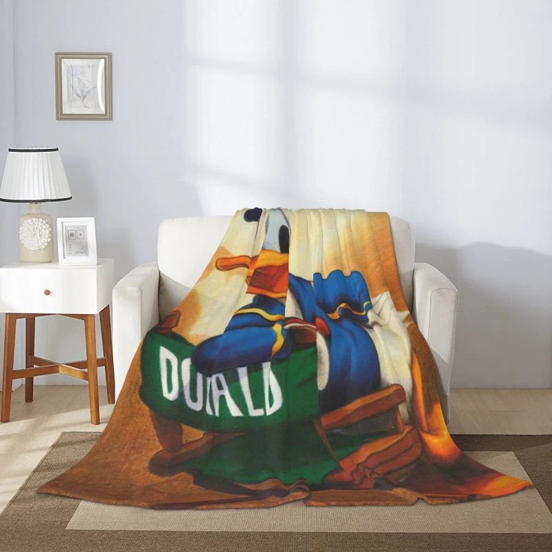 Disney Mickey Halloween Flannel Blanket Kawaii Spooky Cute Lightweight Throw