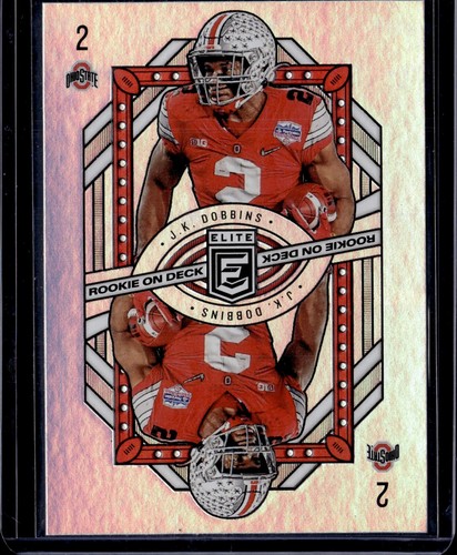 2020 Donruss Elite J.K. DOBBINS Rookie On Deck Insert #11 - Bild 1 von 2