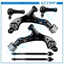 6pcs Front Lower Control Arms Inner Outer Tie Rods Fits 2005-2009 Chevy Equinox