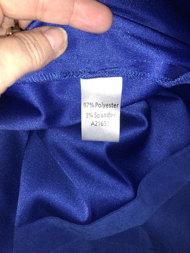 Giacca camicia top Tog Shop Petite L/S blu royal con bottoni e tasche tessuto morbido - Foto 7 di 10