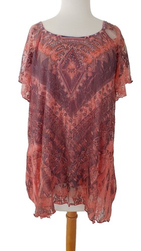 トップス MEDI INDIAN 2WAY BIG LACE TOPS セール】MEDI INDIAN 2WAY BIG LACE TOPS（Tシャツ/カットソー