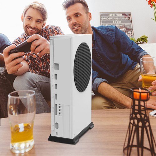 Vertical Stand w/ Built-in Cooling Vents for Xbox Series S Console (Black) - Picture 5 of 10