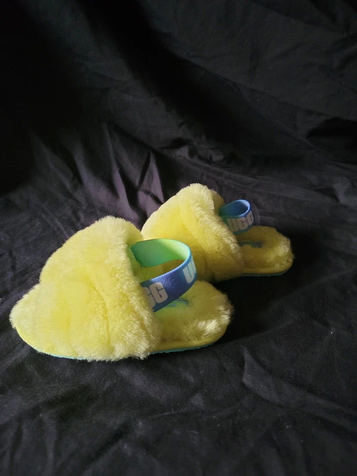 Fluff Yeah Slide Sandals Lime Green Infant Size 9 (NWOB) - Image 2 of 4