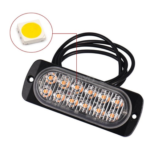 2-20PCS 12 LED Strobe Light Bar Car Truck Hazard Beacon Lamps - Picture 7 of 21