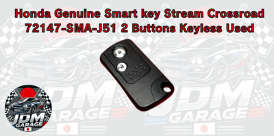 Honda Genuine Smart key Stream Crossroad 72147-SMA-J51 2 Buttons Keyless Used