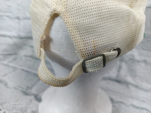 1950s? Vtg "Signal Engineering" Mesh Strapback Trucker White Green 60s #14 - Picture 6 of 10