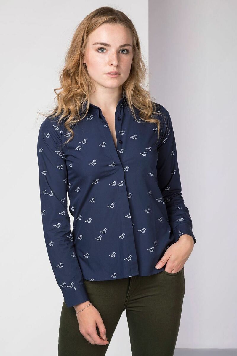 Ladies Patterned Shirt Rydale Wistow Country Shirts Women s Long Sleeve Blouse