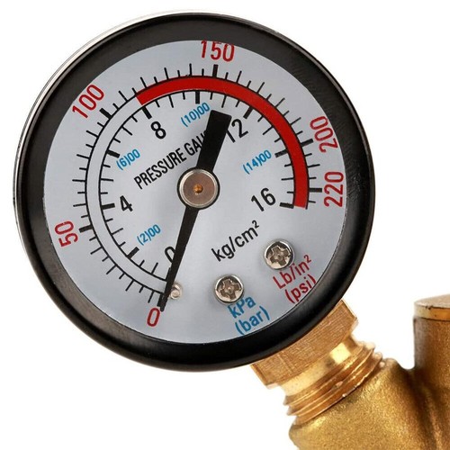 Einstellbar Druckminderer DN15 1/2" Ventil Wasser Druckregler mit Manometer - Bild 4 von 8