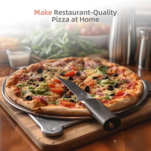 Indoor Pizza Oven Smart Touch Screen, 12" Countertop Pizza Oven Electric Pizza - Picture 3 of 7
