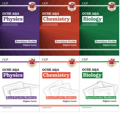 CGP GCSE AQA TRIPLE SCIENCE BIOLOGY CHEMISTRY PHYSICS Revision & Workbooks