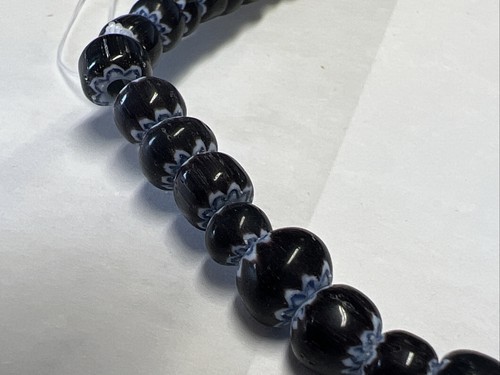 Milifiori Beads 75 Pcs Handmade Chevron 5-7mm Beads As Pictured 1 Strand Beads - Picture 14 of 22
