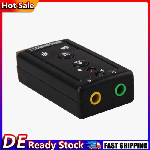 USB External 7.1 Channel CH Virtual Audio Sound Card Adapter PC De