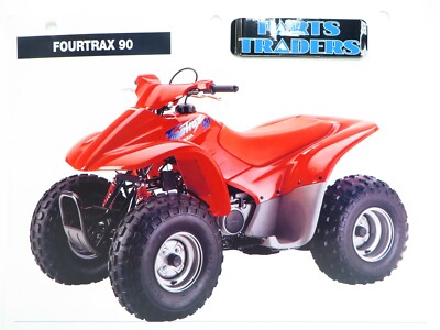 OEM Genuine Honda Red Book Single Page Spec Sheet Fourtrax 90