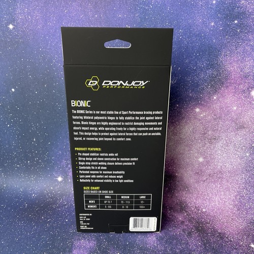 DonJoy Performance Bionic Ankle Brace Black Left Ankle Unisex Size XL New - Picture 6 of 9