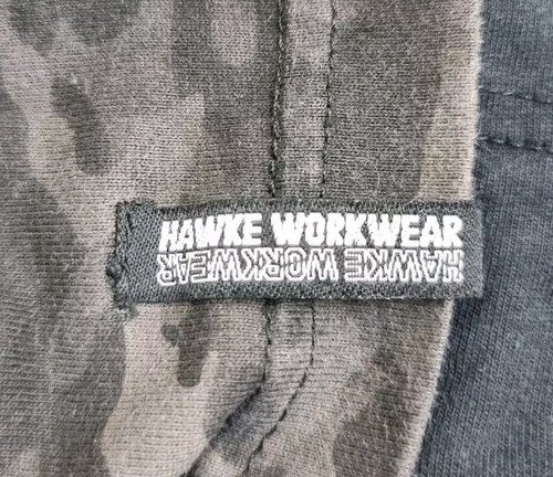 Hawke Workwear Long Sleeve T-Shirt Camo Black Trade Size Large - Picture 6 of 9