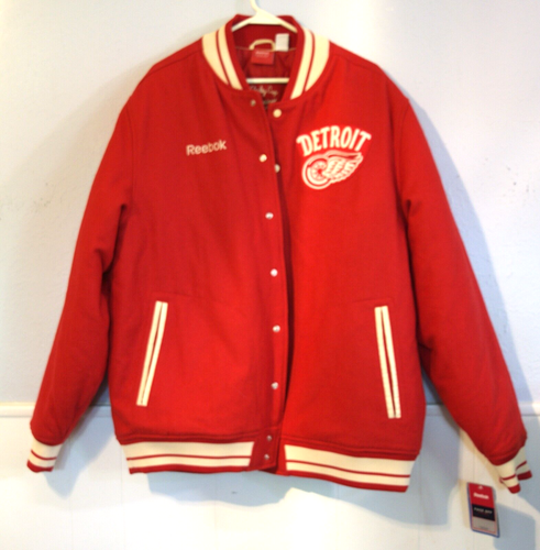 Vtg. 2014 NHL Detroit Red Wings Cotton Coat Size XL - New with Tags - Picture 2 of 7