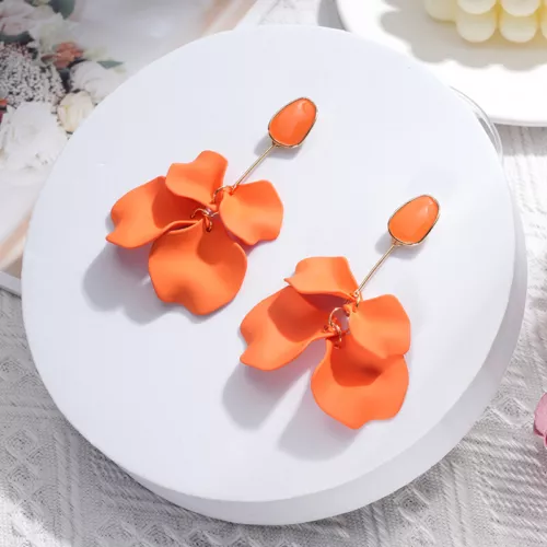 Moda Mujeres Pétalos de Rosa Borla Pendientes Joyería Pendientes Colgantes Largos Nuevos - Imagen 16 de 29