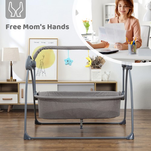 Putybudy S-C901 Foldable Electric Bassinet Swing Bed Bedside R9D4 - Picture 5 of 8