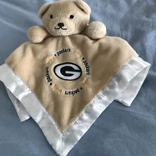 Green Bay Packers Baby Fanatic Security Bear Lovey NFL Licensed 14x14 Tan