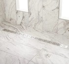 Signature Hardware 48" Effendi Linear Shower Drain, Brushed Stainless Steel