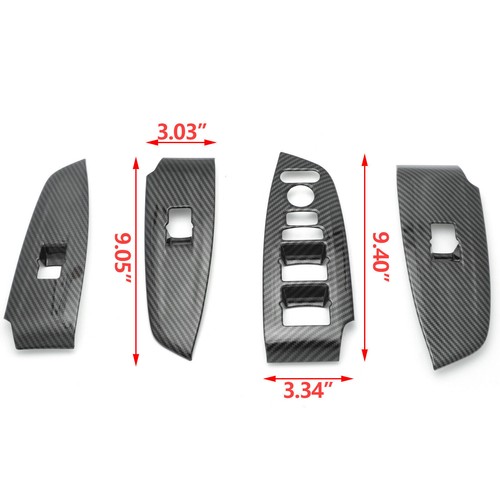 Carbon Fiber Window Switch Panel Cover Trim Accessories For 2018-22 Honda Accord - Picture 7 of 7