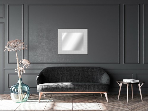 John Lewis Delphine Silver Rippled Wave Mirror Modern Elegant Wall Mirror - Picture 16 of 17