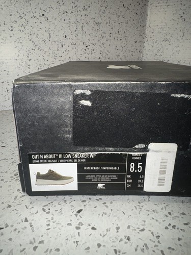 Sorel Out N About III Low Stone Green Sneakers Shoes Women’s Size 8.5 New - Picture 11 of 11