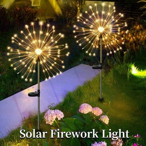 150LED Outdoor Solar Firework Lights Waterproof Path Garden Starburst Decor Lamp - Picture 25 of 35