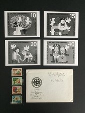 BRD FOTO-ESSAY 1965 485/488 M&Auml;RCHEN KOMPLETTER SATZ RAR !! TAUBE PIGEON e2086