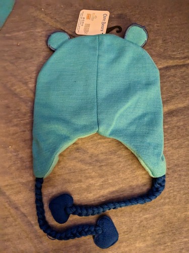 New Care Bears Grumpy Bear Blue Beanie Winter hat With Ears And Tassel - Picture 2 of 4