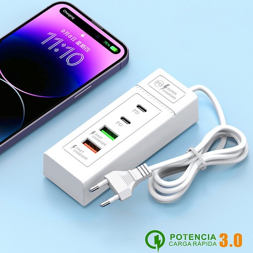 USB -Typ -C -Ladegerät 4 Ports USB -Wandladestation USB -Hub -Hub -Adapter - Zdjęcie 13 z 14