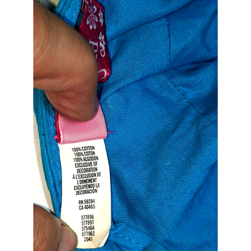 Mütze Schmetterling und Blumen blau Kleinkind Größe für 18-24 Monate - Bild 7 von 8