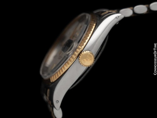 1953 Rolex Datejust große Blase "Roter Buchstabe" Ref. 6305 SS Stahl & 18K Gold - Bild 5 von 9