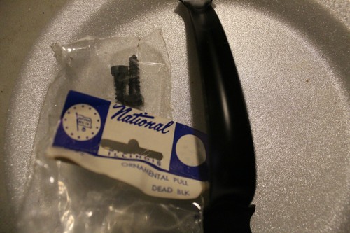 Vintage NOS Unused National Brand Black 6 1/2" Door Drawer Pull Handle - Picture 2 of 5
