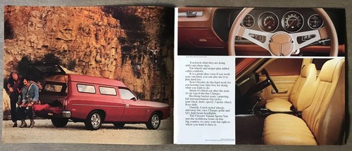 c1977 Chrysler Valiant Panel Vans original Australian sales brochure - sticker - Picture 2 of 9