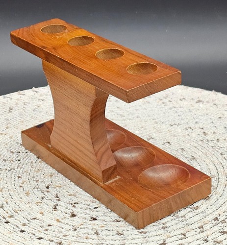 Pipa de tabaco vintage soporte 4 estantes Fairfax nogal fumar 1667 - Imagen 5 de 10