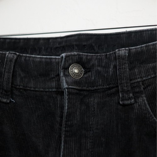 American Eagle Cordhose Damen 8 kurz schwarz Stretch Freizeit Alltag - Bild 3 von 12