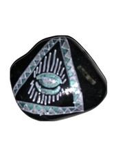 Hand Painted Pebble All Seeing Eye