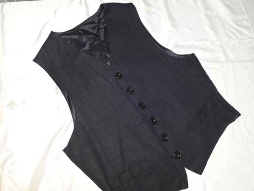 ELEGANTE GILET UOMO DIAMOND BLU LUCIDO SMANICATO PANCIOTTO SARTORIALE MADE ITALY