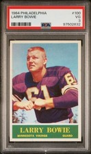 1964 PHILADELPHIA 100 LARRY BOWIE PSA 3