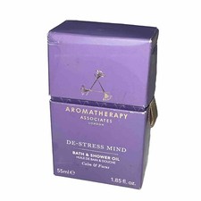 NIB Aromatherapy Associates De-Stress Mind Bath  Shower Oil 55ml Calm  Focus