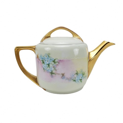 VTG Rosenthal Donatello Bavaria Hand Painted Blue Flower Porcelain Teapot Set - Picture 2 of 14