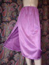 Vintage Cabernet Purple Nylon Tricot A-line Slit Half Slip M