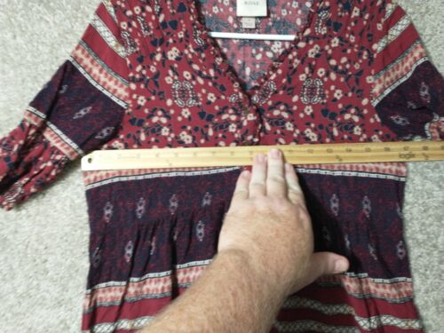 Knox Rose Shirt Womens Small Red 3/4 Sleeve Preppy Casual Ladies - Picture 8 of 14