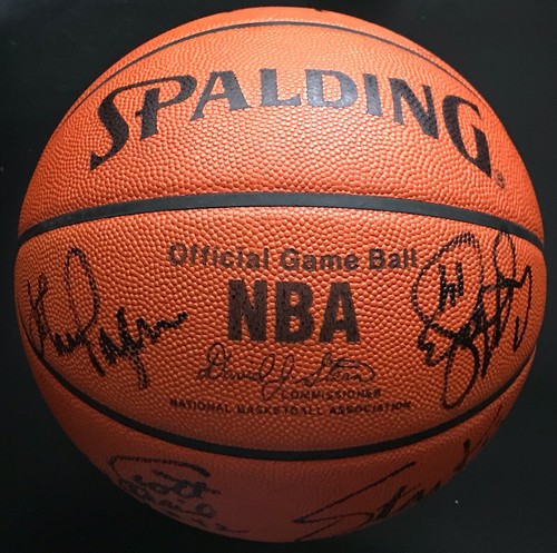 1990-91 Chicago Bulls Team Signed Autographed Basketball w/ "Michael Jordan" PSA - Picture 3 of 8